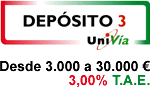Depósito 3 UniVía de Unicaja Depósito 3 UniVía de Unicaja