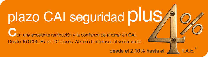 Depósito Plazo CAI Seguridad Plus de Caja Inmaculada Depósito Plazo CAI Seguridad Plus de Caja Inmaculada