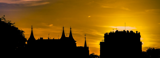 puesta de sol ciudad